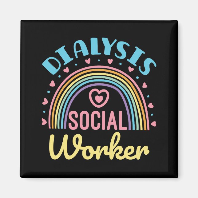 Dialyse Social Worker Renal LCSW Magnet (Vorne)