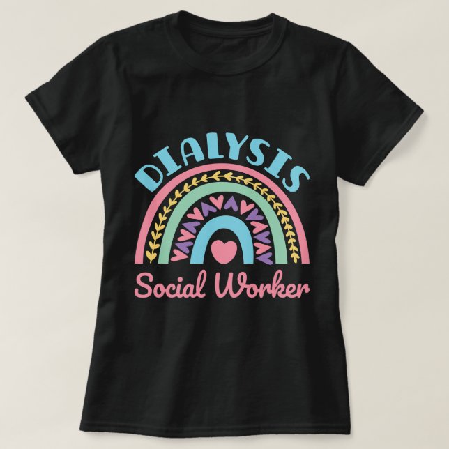Dialyse Social Worker Renale LCSW Rainbow Women T-Shirt (Design vorne)
