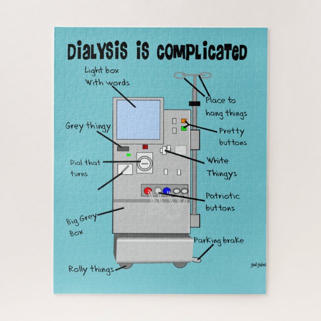 Dialyse Spaß Pillow (Vertikal)