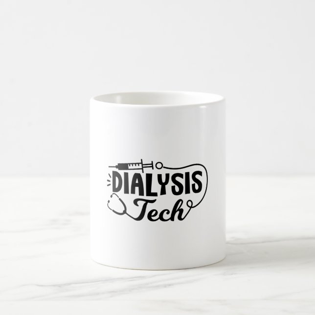 Dialyse Tech Dialysis Nurse Nephrologie Techniker Kaffeetasse (Mittel)