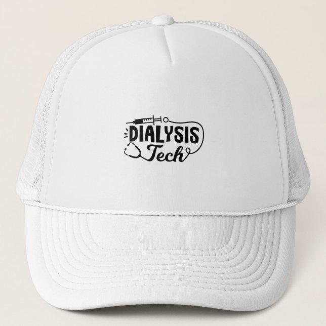 Dialyse Tech Dialysis Nurse Nephrologie Techniker Truckerkappe (Vorderseite)