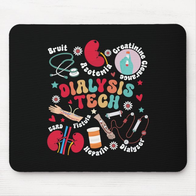 Dialyse Tech Dialysis Technician Apprecision Kid Mousepad (Vorne)