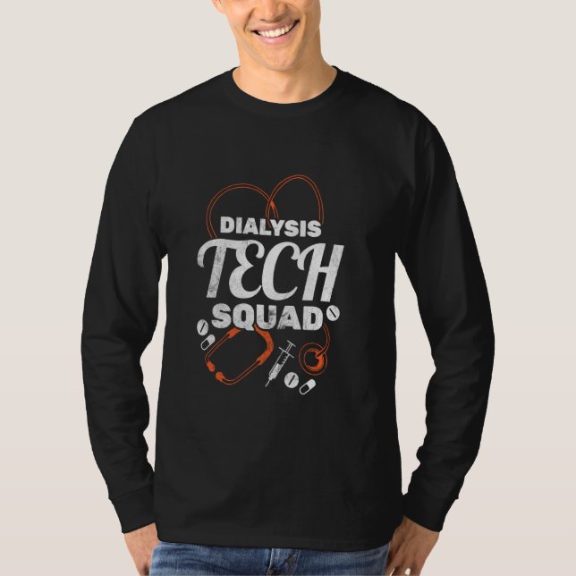Dialyse Tech Squad Dialyse Technischer Dialyse T-Shirt (Vorderseite)