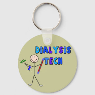 Dialyse Tech STICK MAN Design Schlüsselanhänger