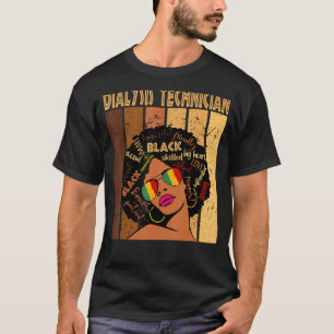 Dialyse Technician Afro American Black Hi T-Shirt