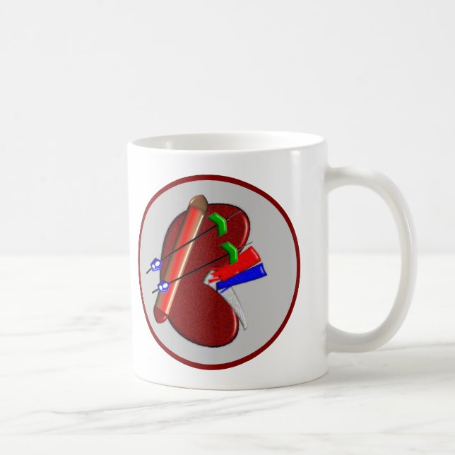 Dialyse und Nieren-Entwurfs-Geschenke Kaffeetasse (Rechts)