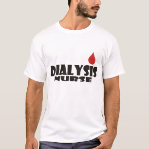Dialysekrankenschwester-Blut-Tropfen-Punkt T-Shirt