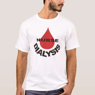 Dialysekrankenschwester-Blut-Tropfen vorbei T-Shirt