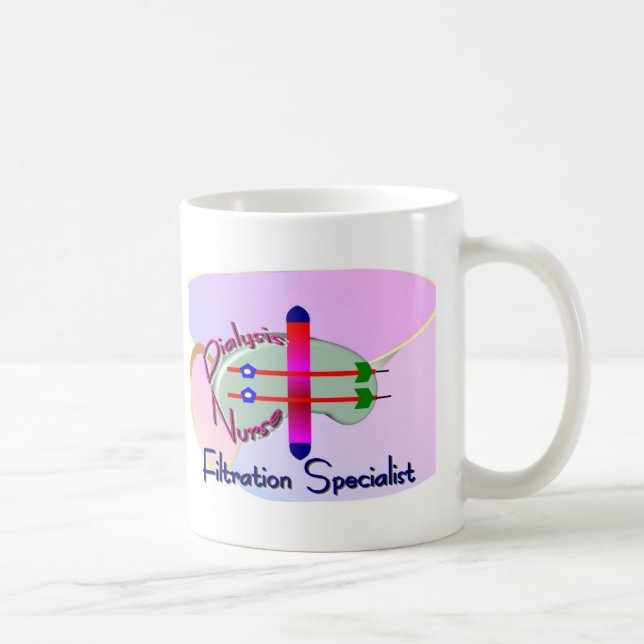 Dialysekrankenschwester "Filtrations-Spezialist" Kaffeetasse (Rechts)