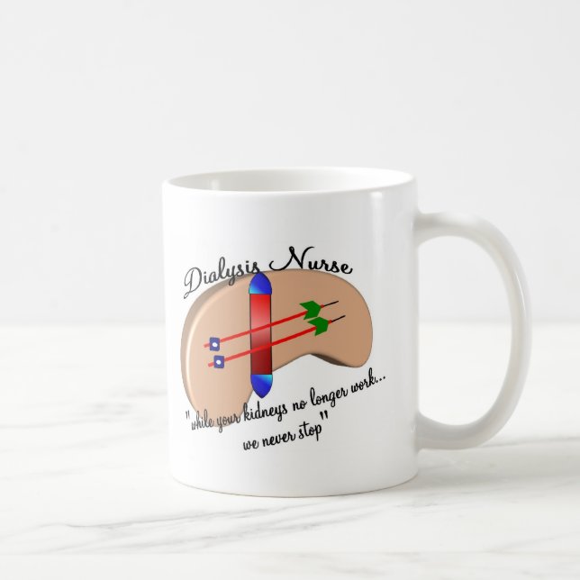 Dialysekrankenschwester "wenn Ihre Nieren stoppen Kaffeetasse (Rechts)
