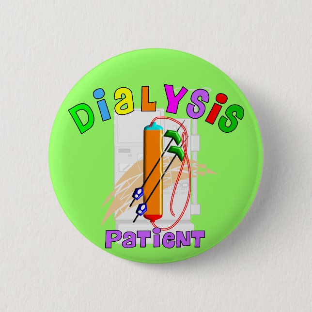 Dialysepatient-T - Shirts und Geschenke Button (Vorderseite)