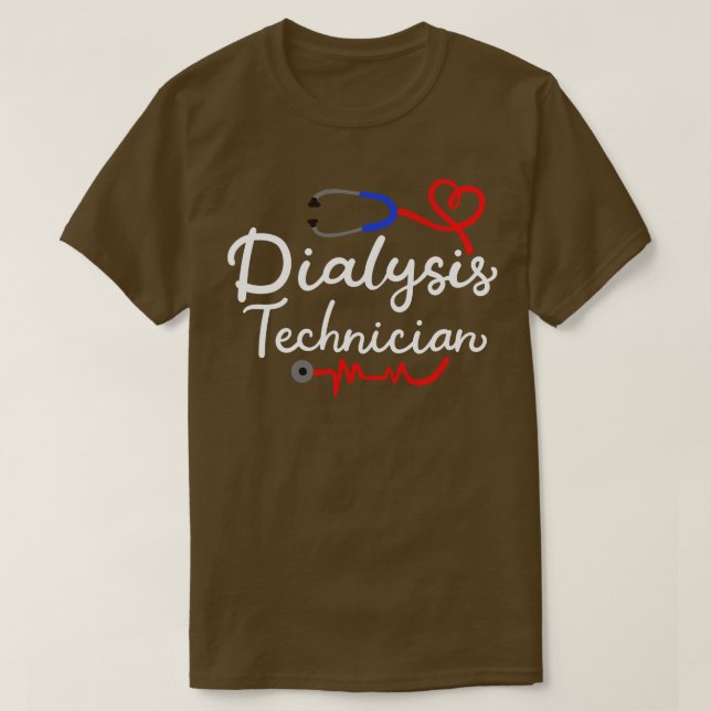 Dialysetechniker Dialyse Tech T-Shirt (Design vorne)