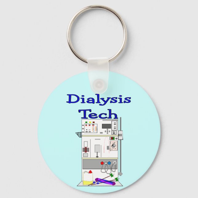 Dialysetechniker - Fresenius Maschinendesign Schlüsselanhänger (Vorderseite)