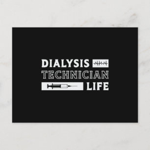 Dialysetechniker Life Nurse Nephrologie Tech Postkarte