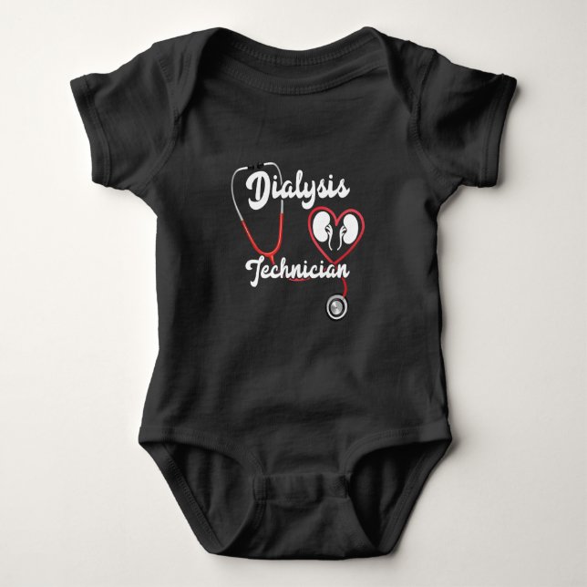Dialysetechniker Nephrologie Tech Nury Baby Strampler (Vorderseite)
