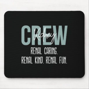 Dialysetechniker Nurse Niere Crew Nieren Gekümmert Mousepad