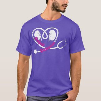 Dialysetechniker Nurse Stethoscope T-Shirt