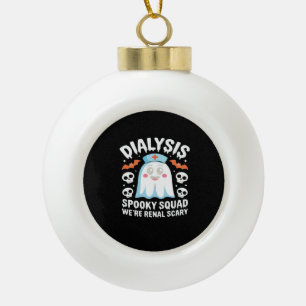 Dialysis Nephrologie Nurse Niedlich Halloween Spoo Keramik Kugel-Ornament