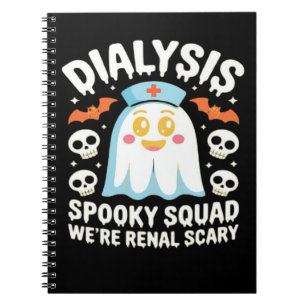 Dialysis Nephrologie Nurse Niedlich Halloween Spoo Notizblock