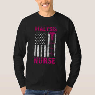 Dialysis Nuramerikanischer Flag Dialyse-Techniker T-Shirt