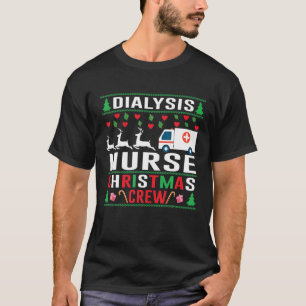 Dialysis Nurity Weihnachtszeit Crew T-Shirt