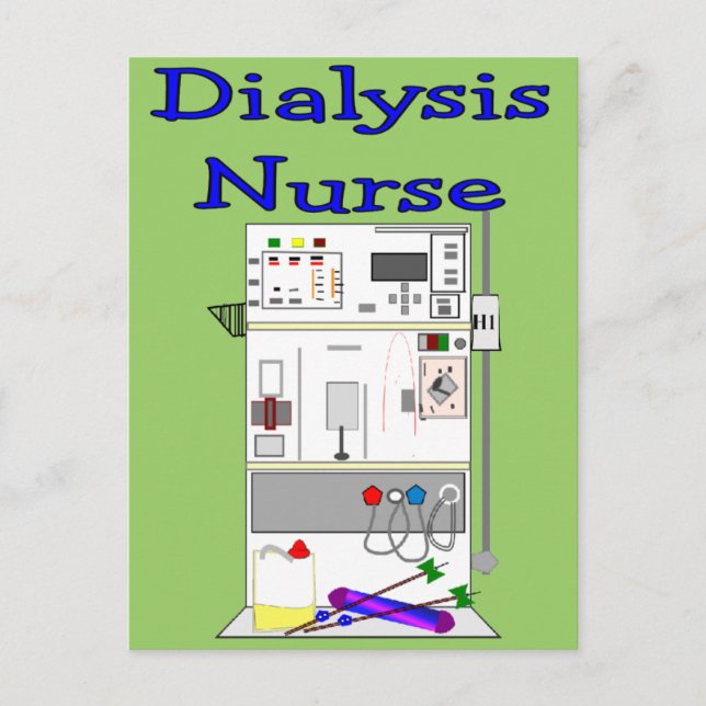 Dialysis Nurse Geschenke Einzigartiges Maschinende Postkarte (Vorderseite)