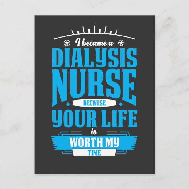 Dialysis Nurse Hero Nephrologie Pflege Postkarte (Vorderseite)