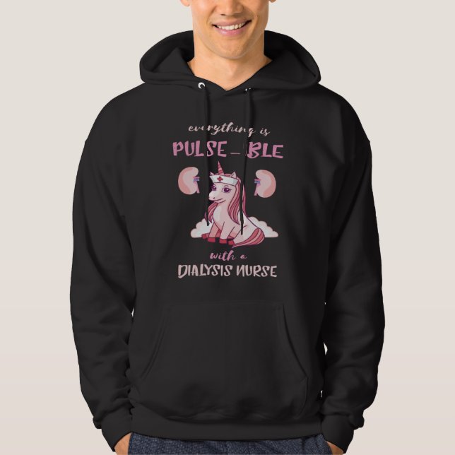 Dialysis Nurse  Kidney Good Thrill Beans Nephrolog Hoodie (Vorderseite)