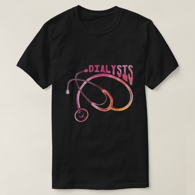 Dialysis Nurse Kidney Nephrologist T-Shirt (Design vorne)