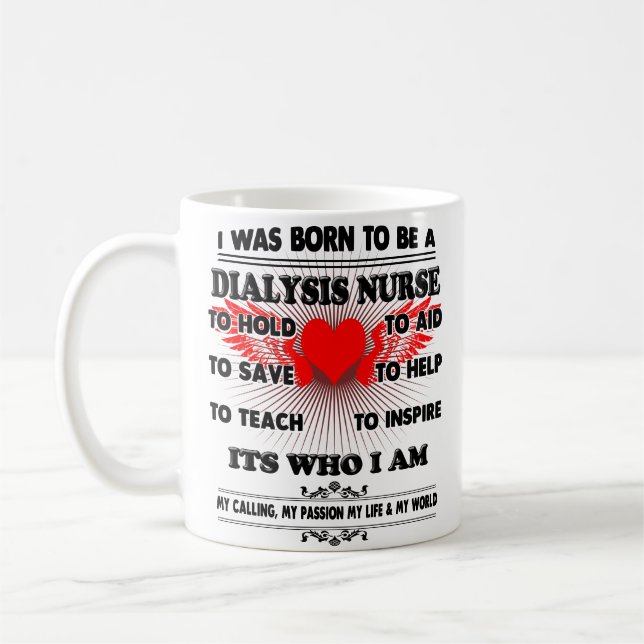 Dialysis Nurse Mug Coffee Cup Gifts for Women Men Kaffeetasse (Links)
