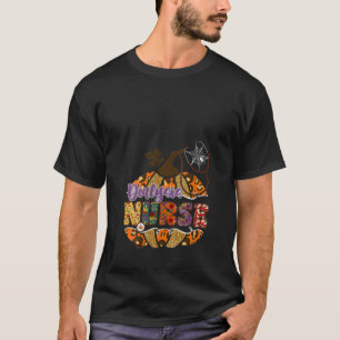 Dialysis Nurse Stethoscope Nursing Hallowee T-Shirt