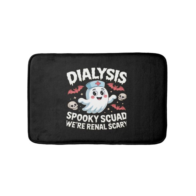 Dialysis Spooky Squad Nephrologie Halloween Nephro Badematte (Vorderseite)