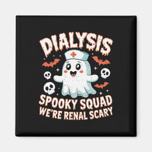 Dialysis Spooky Squad Nephrologie Halloween Nephro Magnet