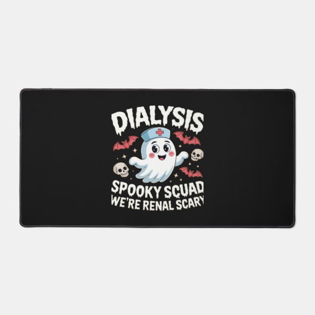 Dialysis Spooky Squad Nephrologie Halloween Nephro Schreibtischunterlage (Vorderseite)