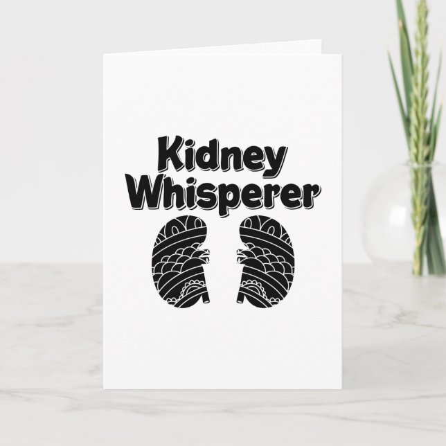 Dialysis Tech Nurse Kidney Whisperer Nephrology Karte (Vorderseite)