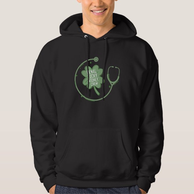 Dialysis Technician  St Patricks Day Shamrock Nurs Hoodie (Vorderseite)