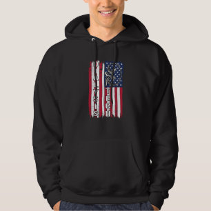Dialysis Us Flag for Patriotic Dialysis Technician Hoodie