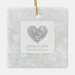 Diamant 60. Hochzeitsheim Keramikornament
