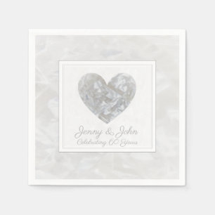 Diamant 60. Hochzeitsheim Serviette