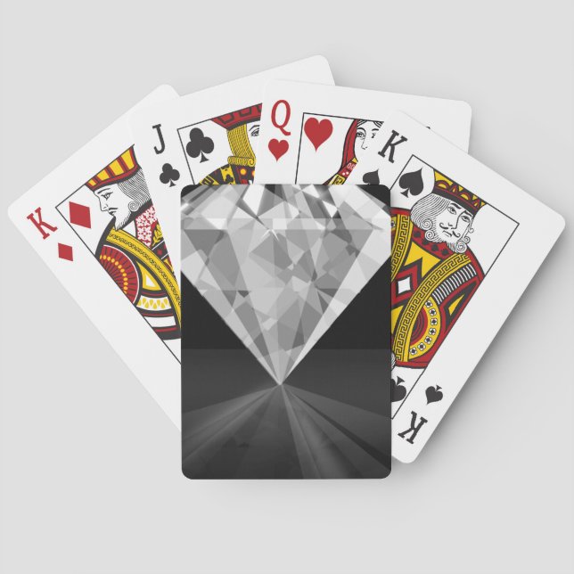 Diamant auf der Rückseite Spielkarten (Rückseite)