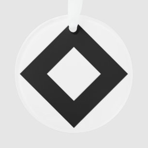 Diamant blanc, Bordure noire en gras