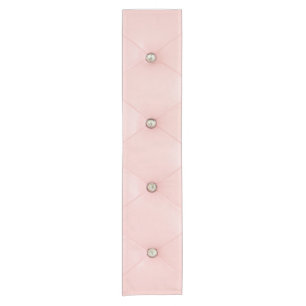 Diamant Bling Pink Tuftroller Ledertisch Runner Kurzer Tischläufer