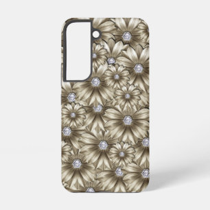 Diamant Blumen Edelstein Samsung Galaxy Hülle