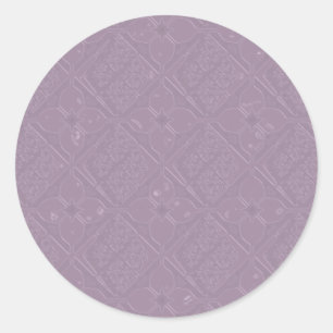 Diamant de lavande et ton floral sur les stickers