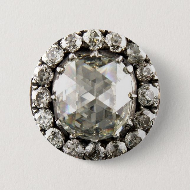 Diamant-diamante de imitación-Vintage Button (Vorderseite)