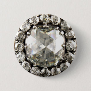 Diamant-diamante de imitación-Vintage Button
