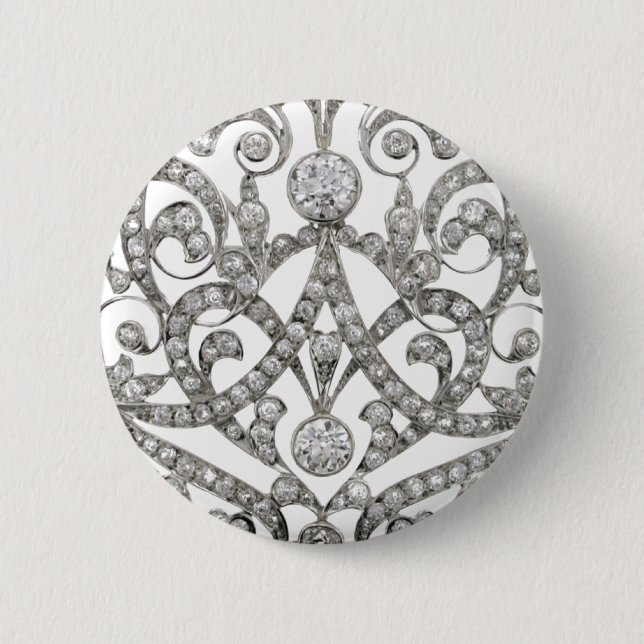 Diamant-diamante de imitación-Vintage Button (Vorderseite)