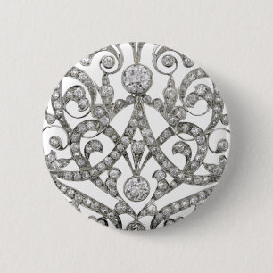 Diamant-diamante de imitación-Vintage Button
