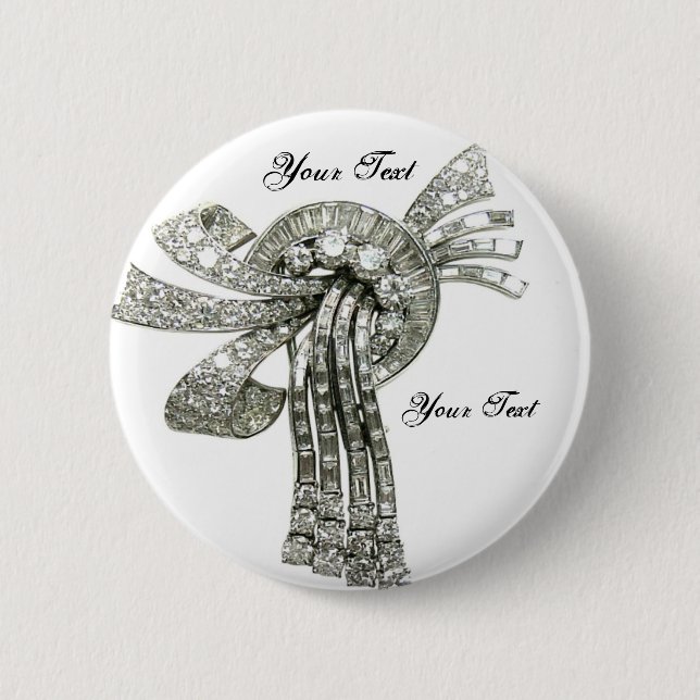 Diamant-diamante de imitación-Vintager Button (Vorderseite)