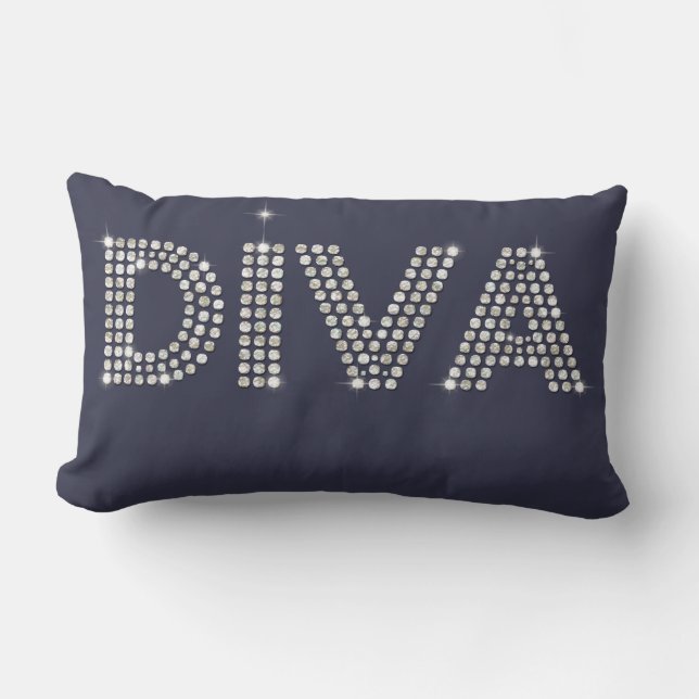 Diamant-Diva Lendenkissen (Vorderseite)